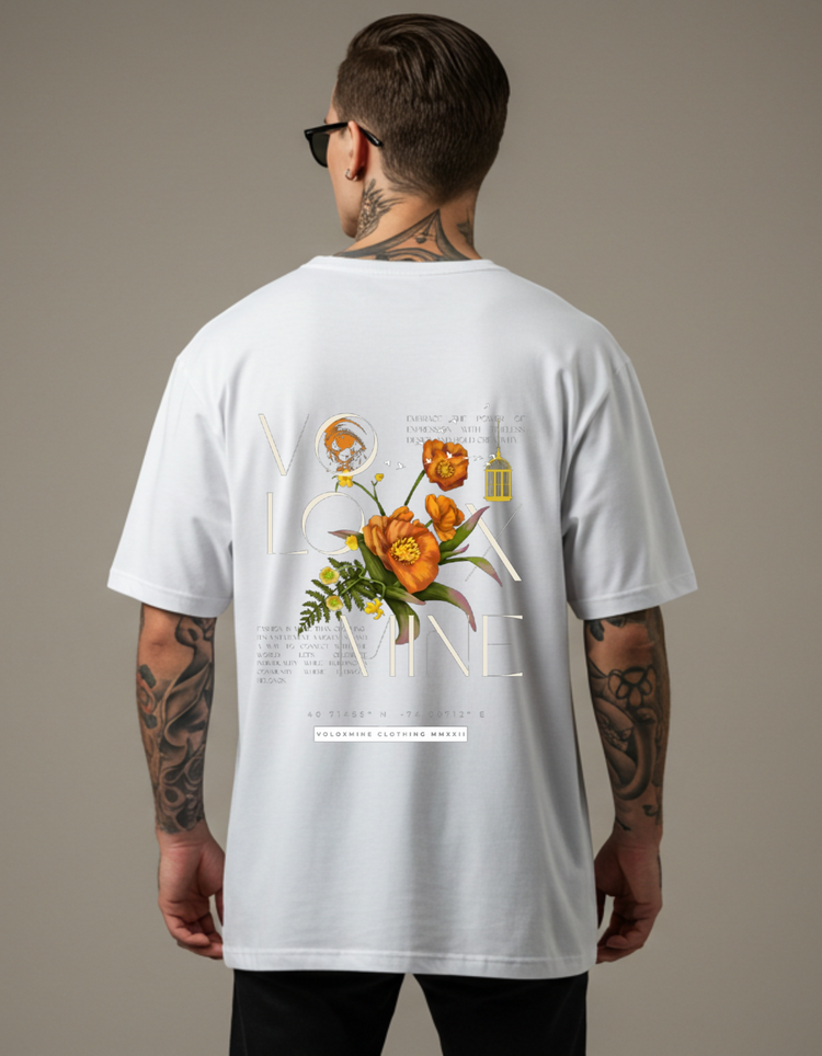 VOLOXMINE® Floral Rebellion Oversized T-Shirt